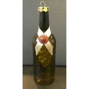 Midwest Tuscan Winery Wine Chardonnay Grapes Glass Christmas Holiday‎ Ornament
